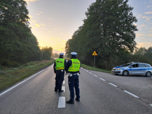 Policjanci na drodze