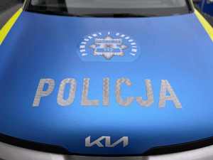 Maska policyjnego radiowozu