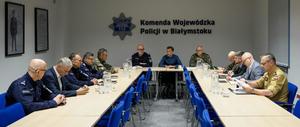 Posiedzenie sztabu kryzysowego