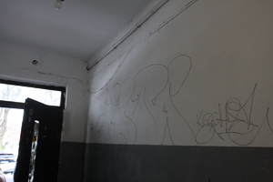 Pomalowane flamastrem ściany