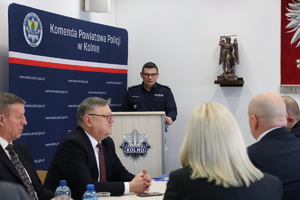 odprawa roczna w KPP Kolno
