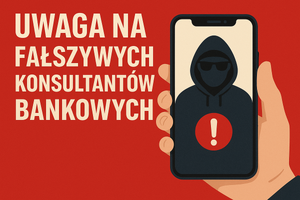 Uwaga na fałszywych konsultantów bankowych!