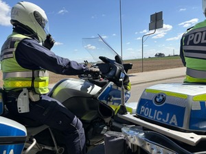 Policjanci na motocyklach